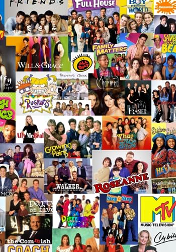 90s Nostalgia Journal & Notebook, 90's Kid Party Favors Decorations, 80s Kids Gifts, Music and TV Show Mashup Theme Accessories Game, 200 Lined Pages image 2