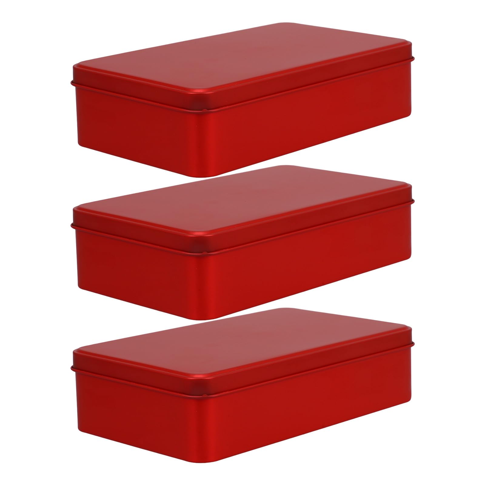 Latas de hojalata rectangulares para ordenar hilos y joyas en casa