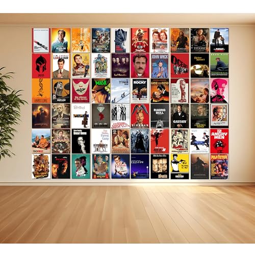 Image of Good Hope Set of 60 Bollywood & Hollywood Movie Posters, Iconic Film Collection for Home Decor Perfect For Bedroom Living Room Wall Decor Gift Wallpaper sticker Hostel Boys Girls (Hollywood, A6 (9x12 Inch))