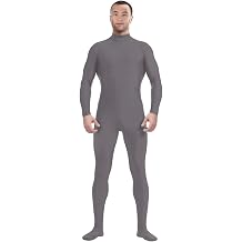 Aniler Mens and Womens Spandex Zentai Costume Bodysuit Stretch Halloween Unitard Party Cosplay Body Suit