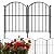 Thrivinest Decorative Garden Fence 21in x10ft, 10 Pack Rustproof Metal No Dig Fence Animal Barrier for Dog, Arched Flower Bed Edging Ornamental Wire Border Panel Fencing for Yard Patio Outdoor Decor
