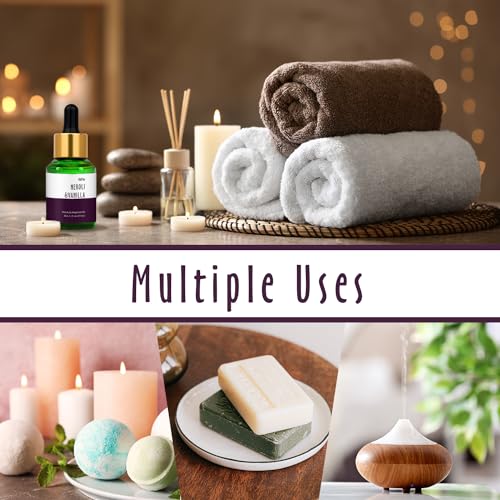 Image of Neroli Vanilla Fragrance Oil, MitFlor 30ml Essential Diffuser Oil, Large Size Premium Grade Fragrance Oil for Soap & Candle Making, Aromatherapy Scented Oil for Home Fragrance