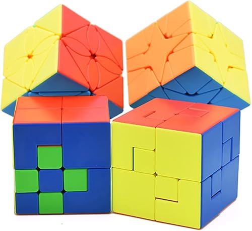 Miniatura 3 de Juego de cubos de velocidad sin calcomanías, cubo de rompecabezas de Polaris, cubo de hoja de arce, cubo Hunyuan Skewb, cubo de trébol de la suerte,