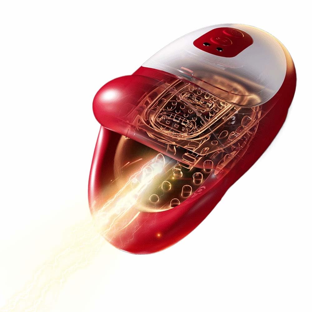Elektrischer Blowjob Masturbieren für Männer mit 10 Schluckmodus und Vibrationsmodi Penistrainer Weich Oralsex Masturbator Eichel Stimulator Oral Vibrator Penis Sexspielzeug für Männer Masturbatoren