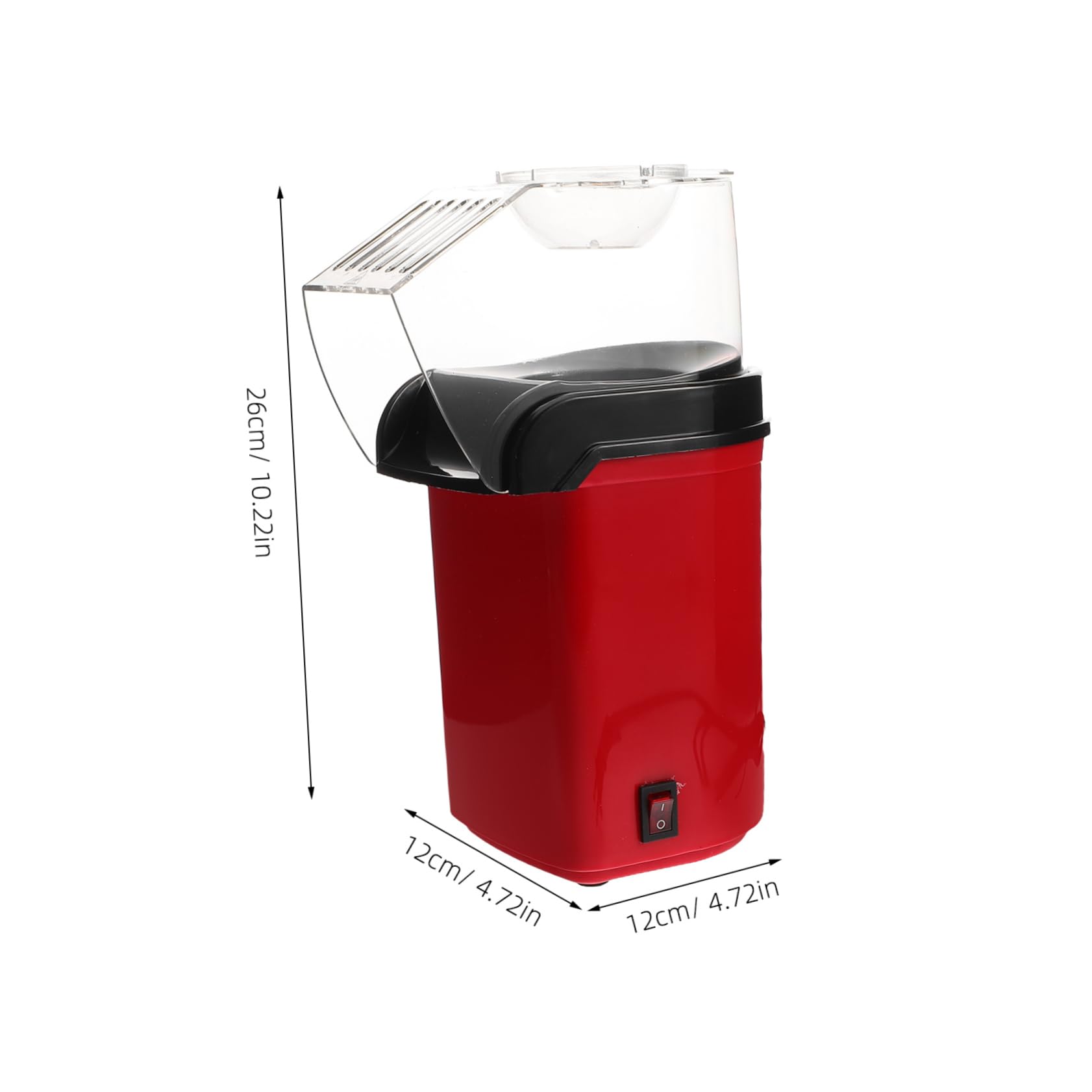 DOITOOL Hot Air Popcorn Maker Efficient Electric Snack Machine for Healthy Family Treats Quick Cleanup with Removable Parts Stylish Design Nights US Plug