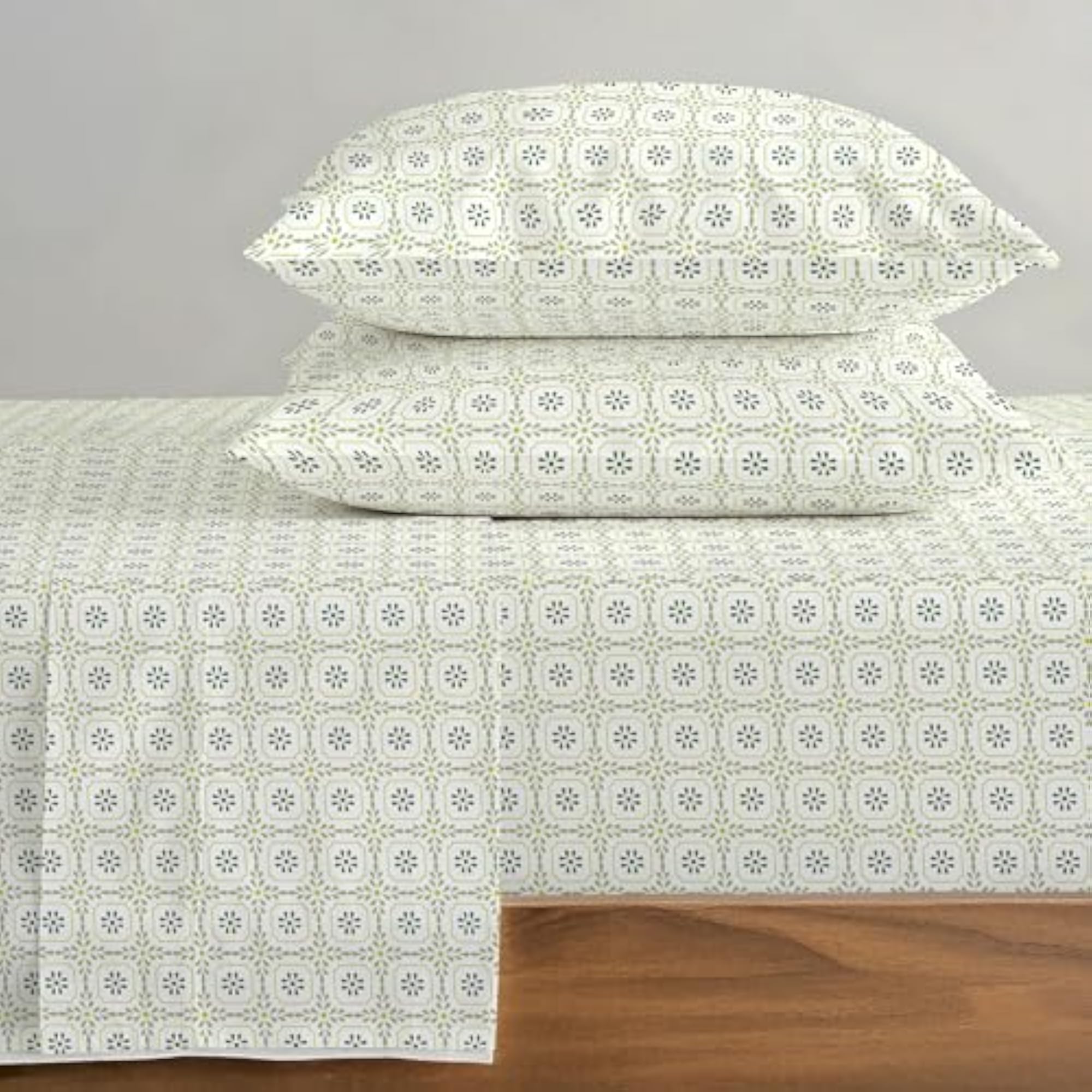 100% Cotton Standard Size Pillow Covers, Set of 2