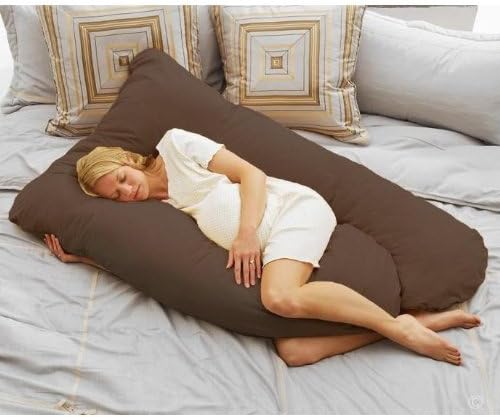 Today's Mom Cozy Comfort Pregnancy Pillow, Espresso