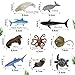 20 Pack Realistic Sea Creature Toys Animals with Mesh Bag Assorted Sea Animal Toys Including Shark, Dolphin, Whale for Ocean Party Decor Party Favors for Daughter Son
