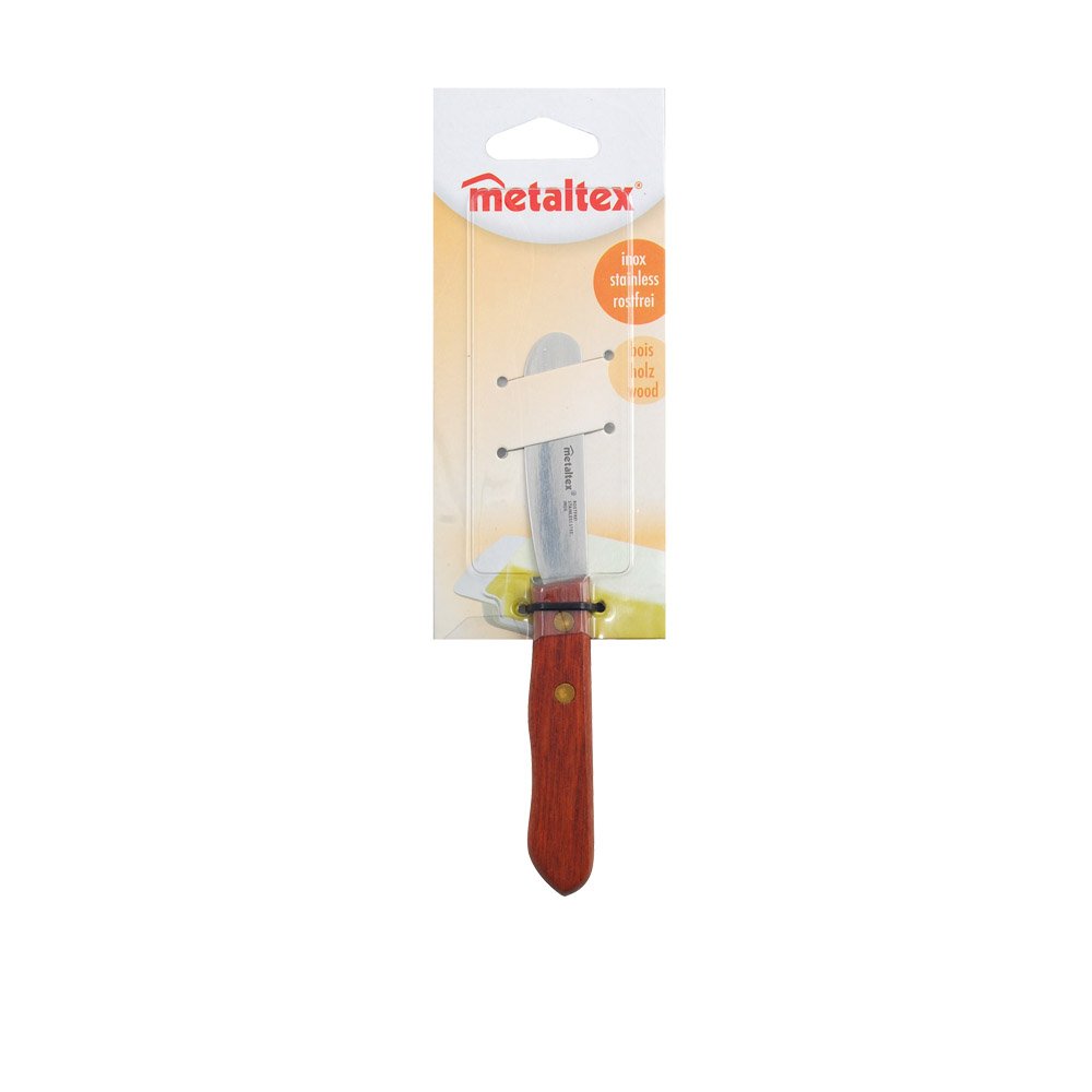 Metaltex Paleta Mantequilla, Madera y Acero INOX, Natural, 16 cm