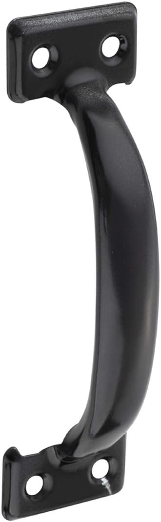 Amazon Basics Utility Handle, 6.5-inch Length (5.5-inch Hole Center), Black, 2-Pack