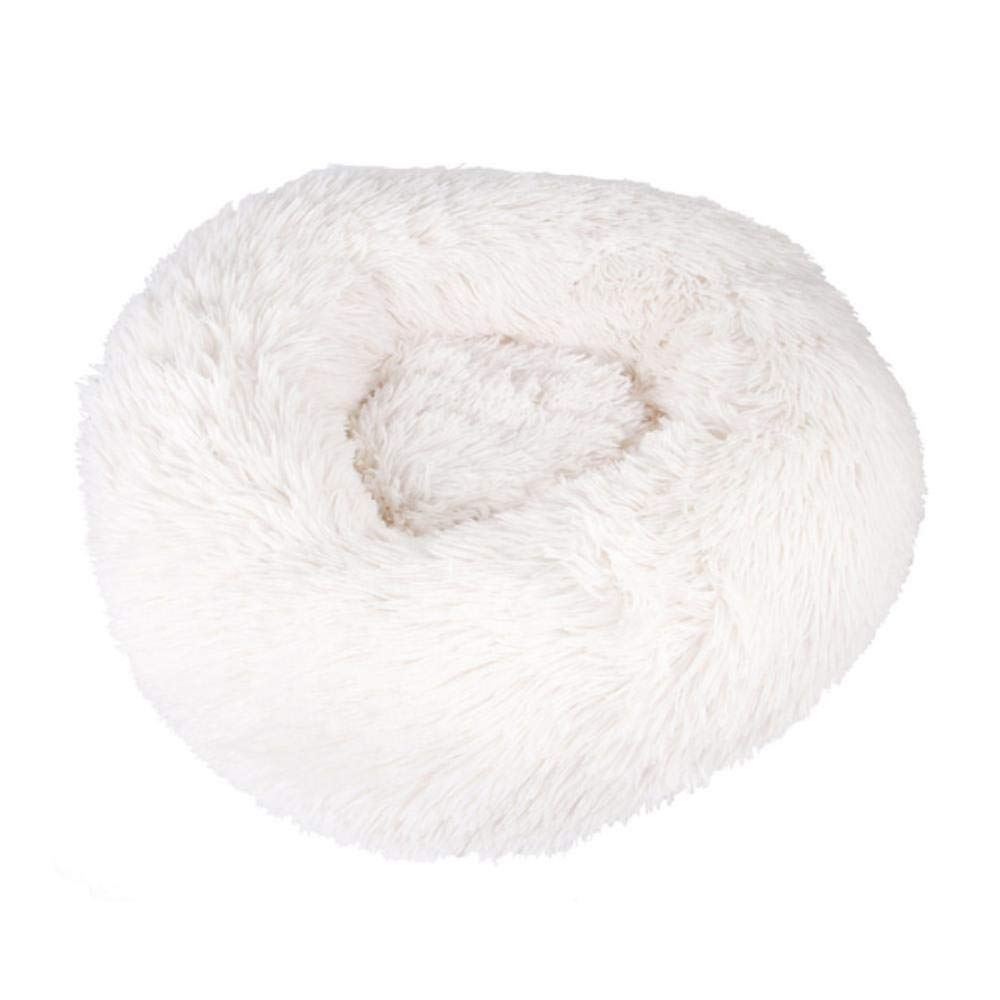 Lit pour chat et chien chaud d'hiver - Panier cage 50cm blanc isolant et ultra moelleux