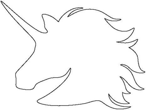 amazon com unicorn stencil made from 4 ply matboard