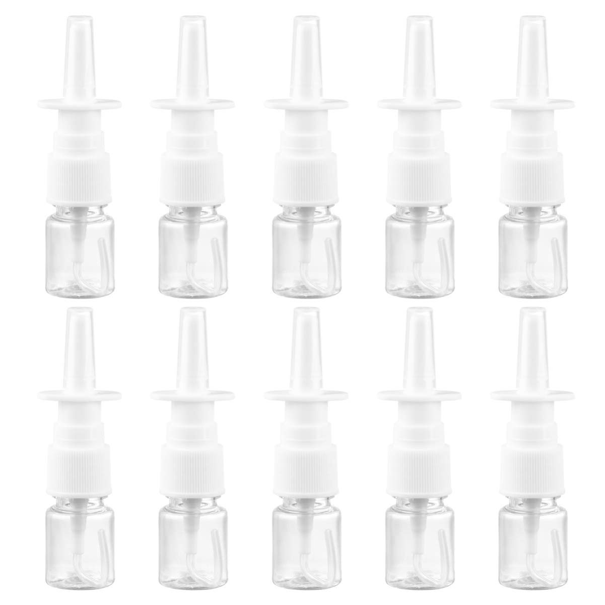 Nasal Spray Bottles 20pcs 5ml Clear PET Plastic Empty Rhinitis Spray Bottles Portable Direct