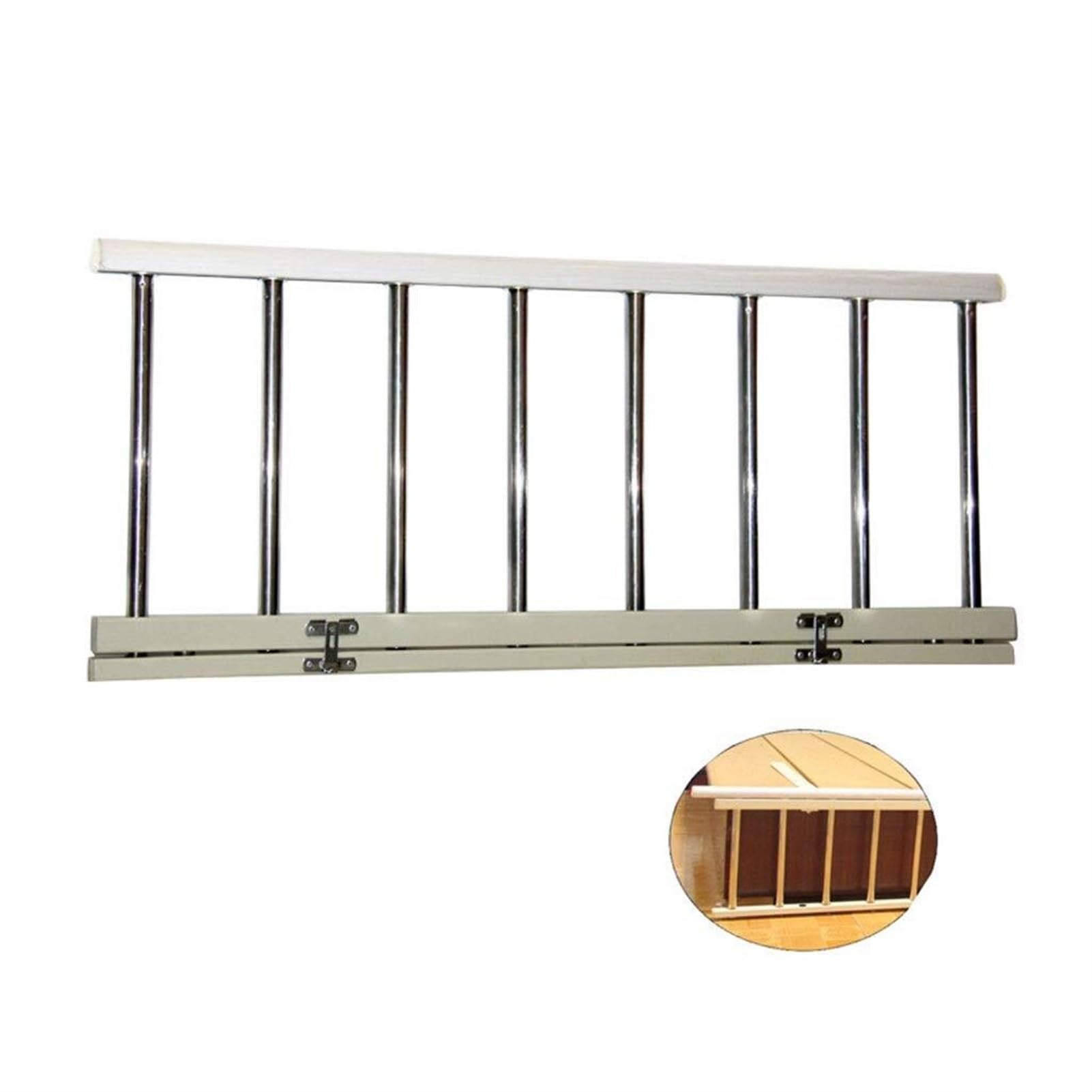Barandillas de Cama para Personas Mayores, Barandilla de Seguridad for Cama Plegable for Adultos con Protector Lateral con asa Auxiliar