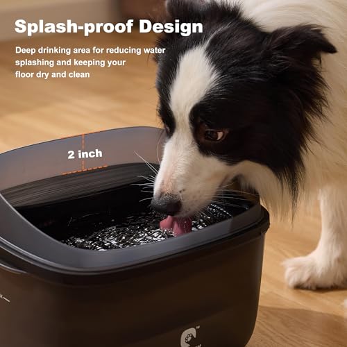 image for HOLAPAW Dog Water Fountain for Large Dogs, 2.1Gal/8L Dog Water Bowl Di