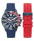 Impermeabile fino a 100 m Nautica Orologio Analogico al Quarzo Uomo con Cinturino in Silicone NAPNSS505