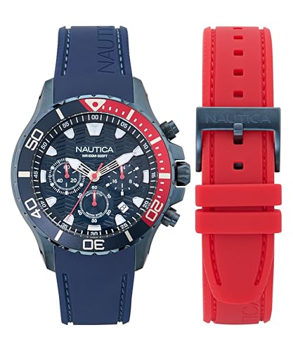 Montre homme silicone Nautica NAPNSS505 montre étanche et confortable pour le sport