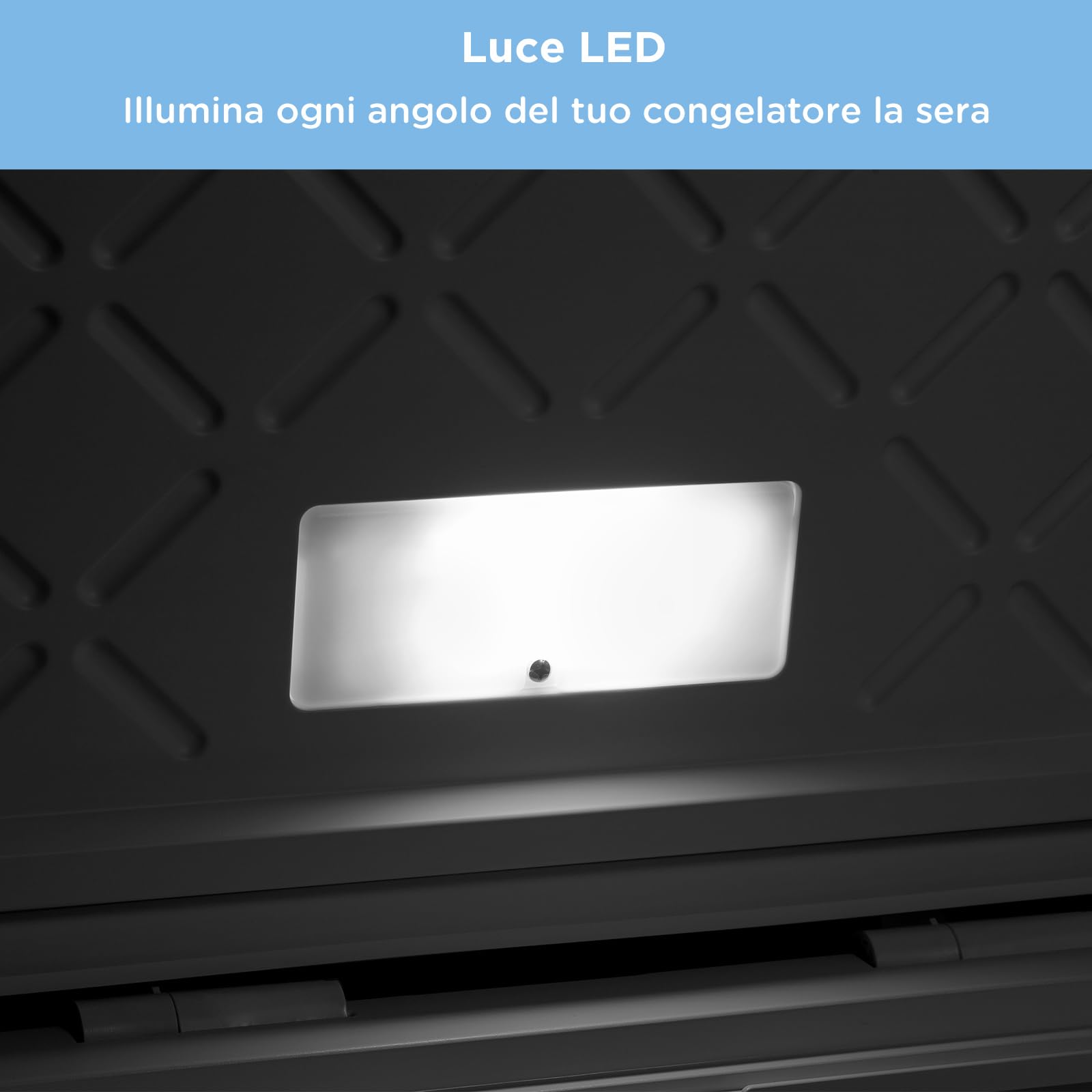 COMFEE' RCC102WH2EU(E) Congelatore contenitore indipendente 99L, convertibile in congelatore/frigorifero, inverter, classificazione a 4 stelle, adatto per garage, bianco