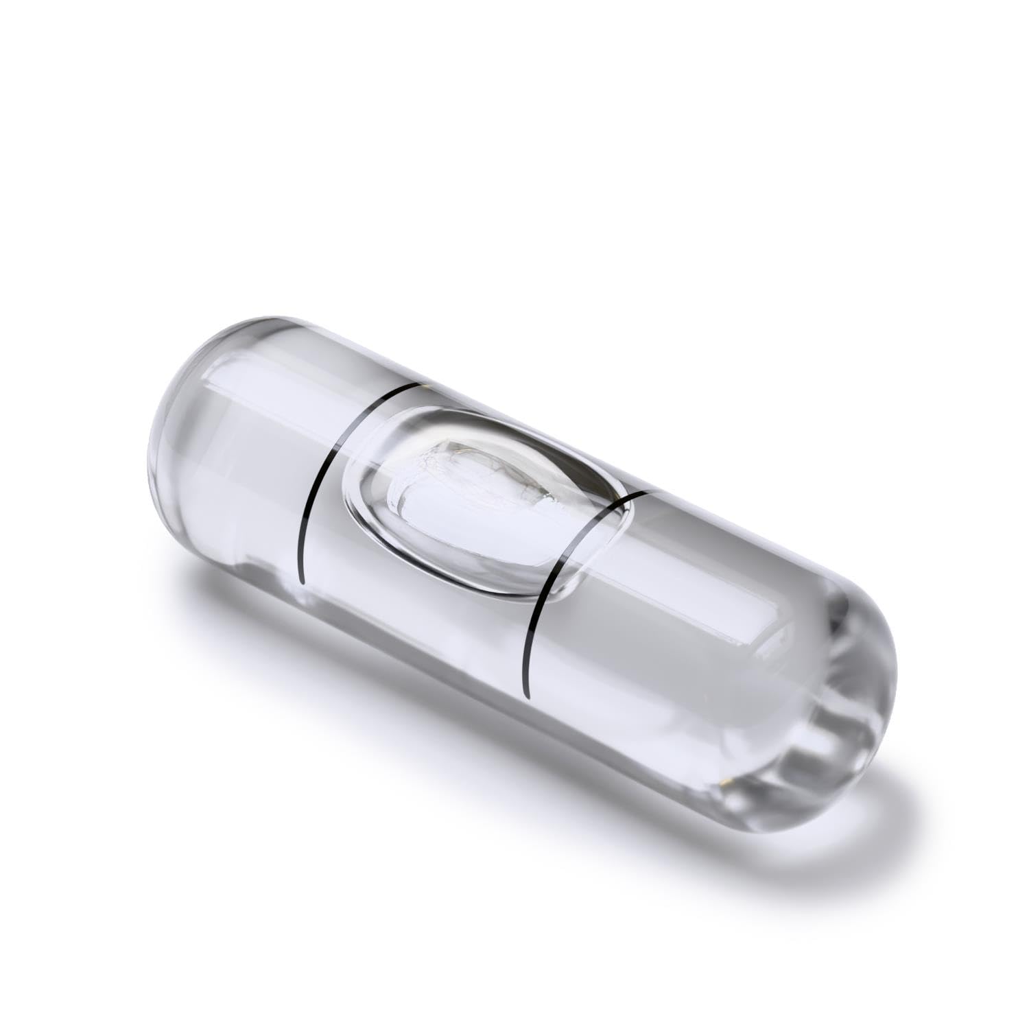 Replacement Level Glass Vial, Spirit Bubble Level, No Nib, Accurate, Clear, 25mm x 8mm