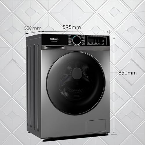 Super General 9Kg/6Kg Washer-Dryer SGW9650INVCMBS, Inverter Motor, 1400 RPM, 15 Programs, Quick Wash 15mins, 1Hr Wash-Dry, Steam Wash, Baby Care, 53x59.5x85cm (WxDxH), Inox, 10-Yrs Inverter Warranty
