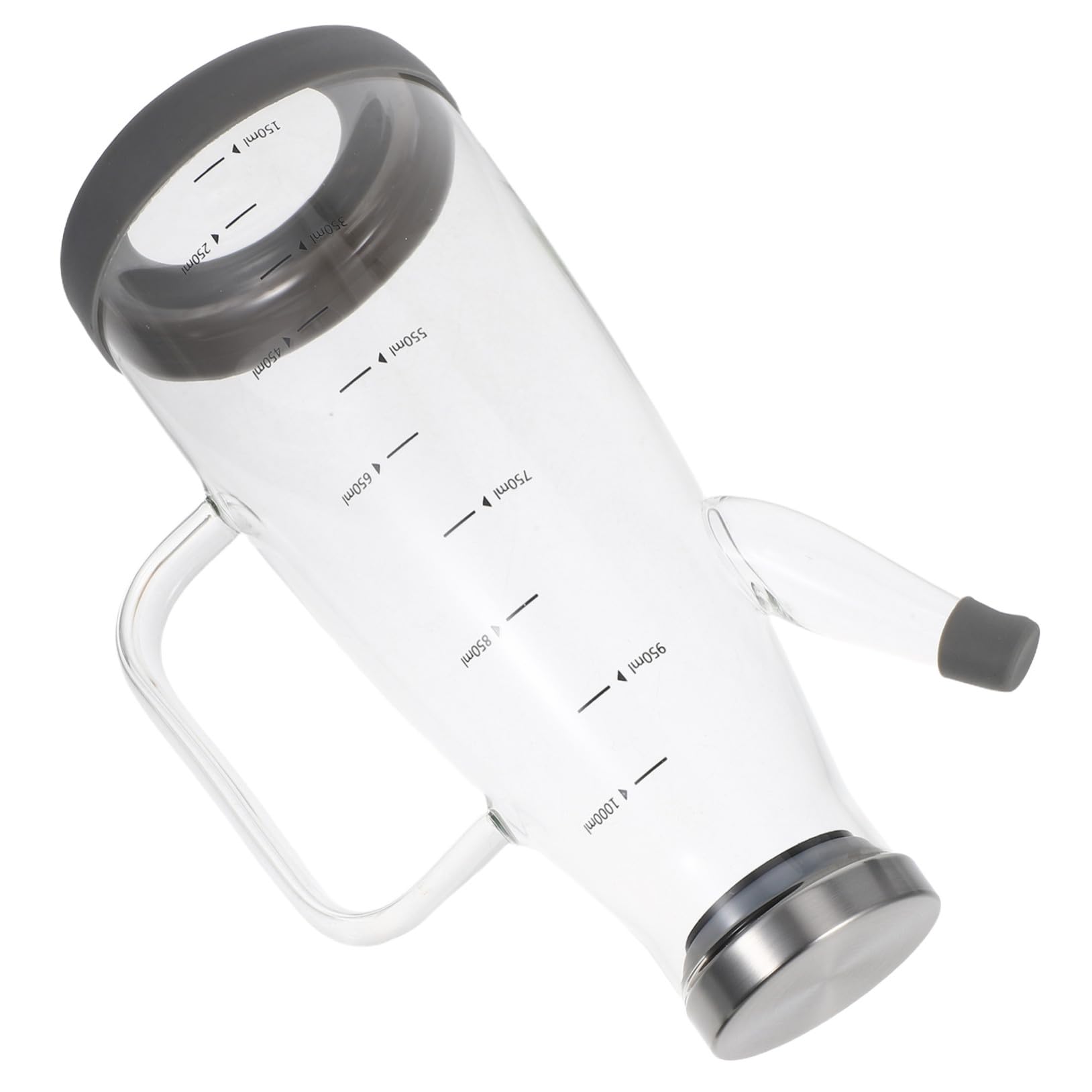 PRETYZOOM 2 Piezas Dispensador de vinagre de cocina botella de dispensador de aderezo de ensalada botella de llovizna de aceite jarra de aceite de oliva aleación de aluminio Transparente