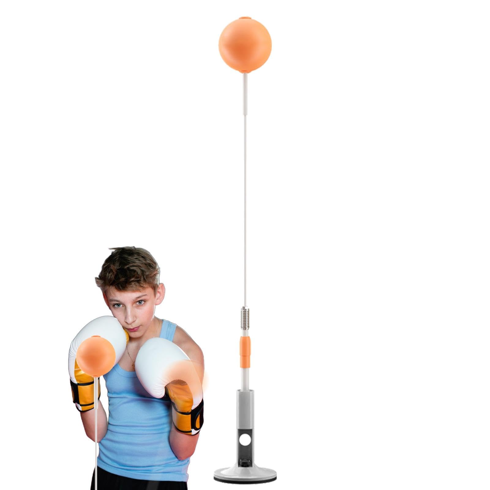 Boxsack mit Ständer,Standboxsack - Box-Speedbag-Reaktionsball,Boxtrainingsausrüstung, Sporttrainer, Hand-Auge-Koordinations-Trainingsset für Kinder, Erwachsene, Jugendliche