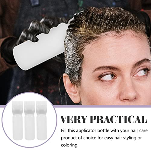 Aplicador de óleo de cabelo, 3 peças, aplicador de pente de raiz, aplicador de tinta de cabelo, esco