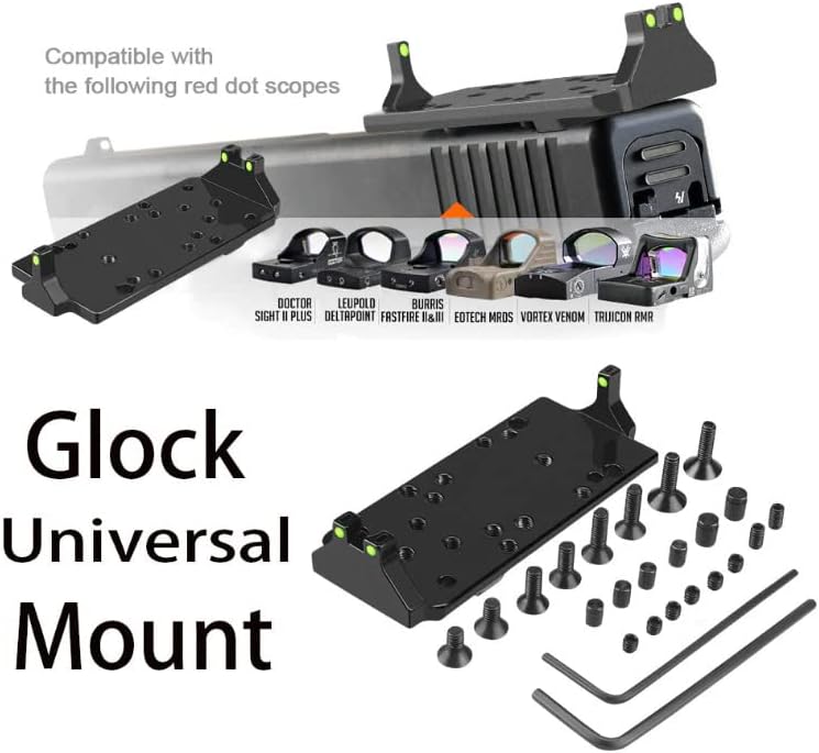 Miniatura 6 de Montaje Red Dot Plataforma De Montaje De Placa Glok Soporte Base Compatible -