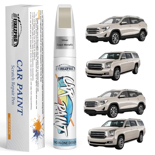 Image of Silver Coast Metallic(GWT /WA102V) Touch Up Paint for GMC, Exact Color Match Car Paint Scratch Repair Remover Pen Kit Fix Vehicle Chips and Automotive Nicks Scuff