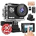 Produktbild ThiEYE Action Cam T5 Pro Wahr 4K 60fps WiFi 20MP 360 ° Rotationsstabilisator Eingebauter 170 ° Weitwinkel 8X Zoom 60M Wasserdichter UHD-Touchscreen mit 2 Batterien 1100mAh, Einer 64G Speicherkarte