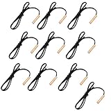 Contenido del paquete: 10Pcs x Aire acondicionado sensor de temperatura; Color principal: Negro, tono de cobre