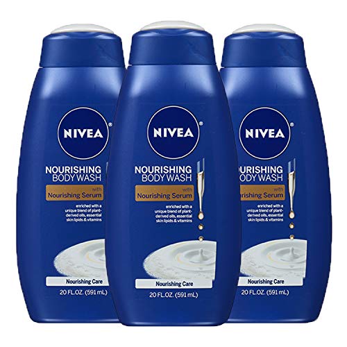 NIVEA Nourishing Care Body Wash, Pack of 3