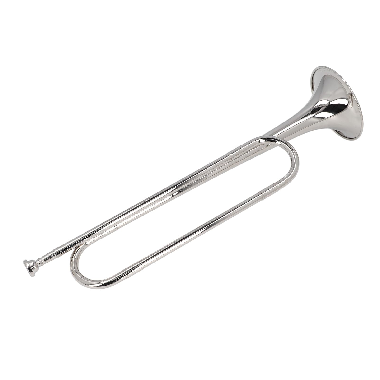 Generic Instrumento de Trompeta Trompeta de Caballería de Latón Profesional para Orquesta Militar Llave BB, Material Resistente y Tono Ideal, para Banda Escolar y Actuación en Ambiente Festivo,