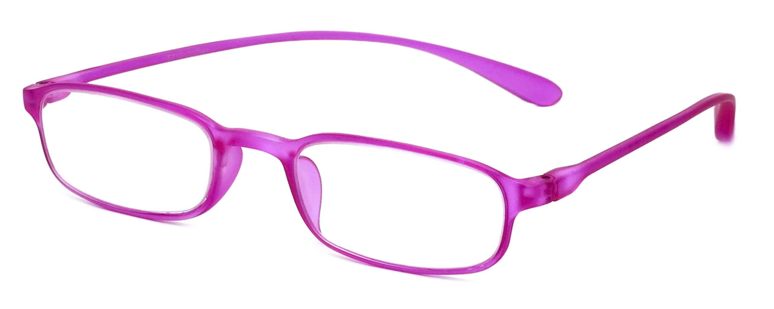 Calabria 718 Flexie Oval Reading Glasses Men/Women Bendable Single Power Readers Flexible Lightweight Durable TR-90 Frame