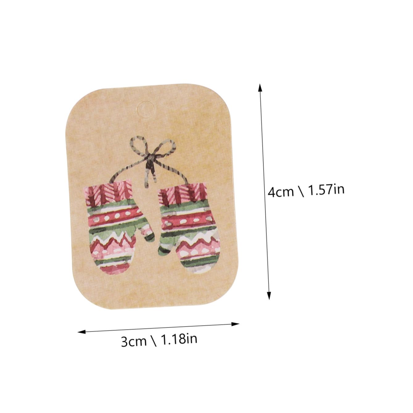 EXCEART 3 Sets Weihnachtsdeko-tags Seile Kraftpapier Karten Tags Für Geschenkverpackungen Weihnachten 250 Stück * 3
