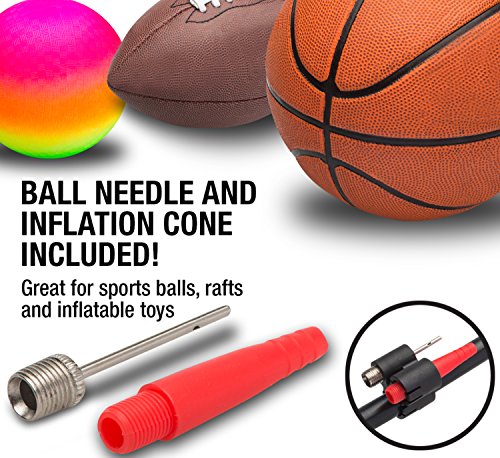 image for BELL Air Attack 350 High Volume Floor Pump, Red, Air Attack 350-Red