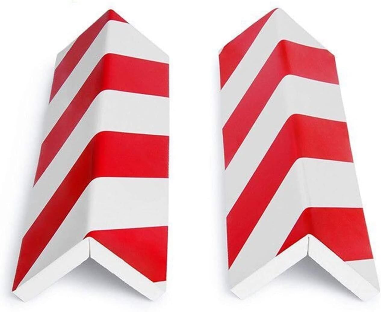 Tianqihao Red+White Garage Column Protector Garage Wall Protector, Wall Corner Guard Parking Garages, Warning Edge Protectors Garage Wall Posts Corners To Protect Parking,-8Pcs