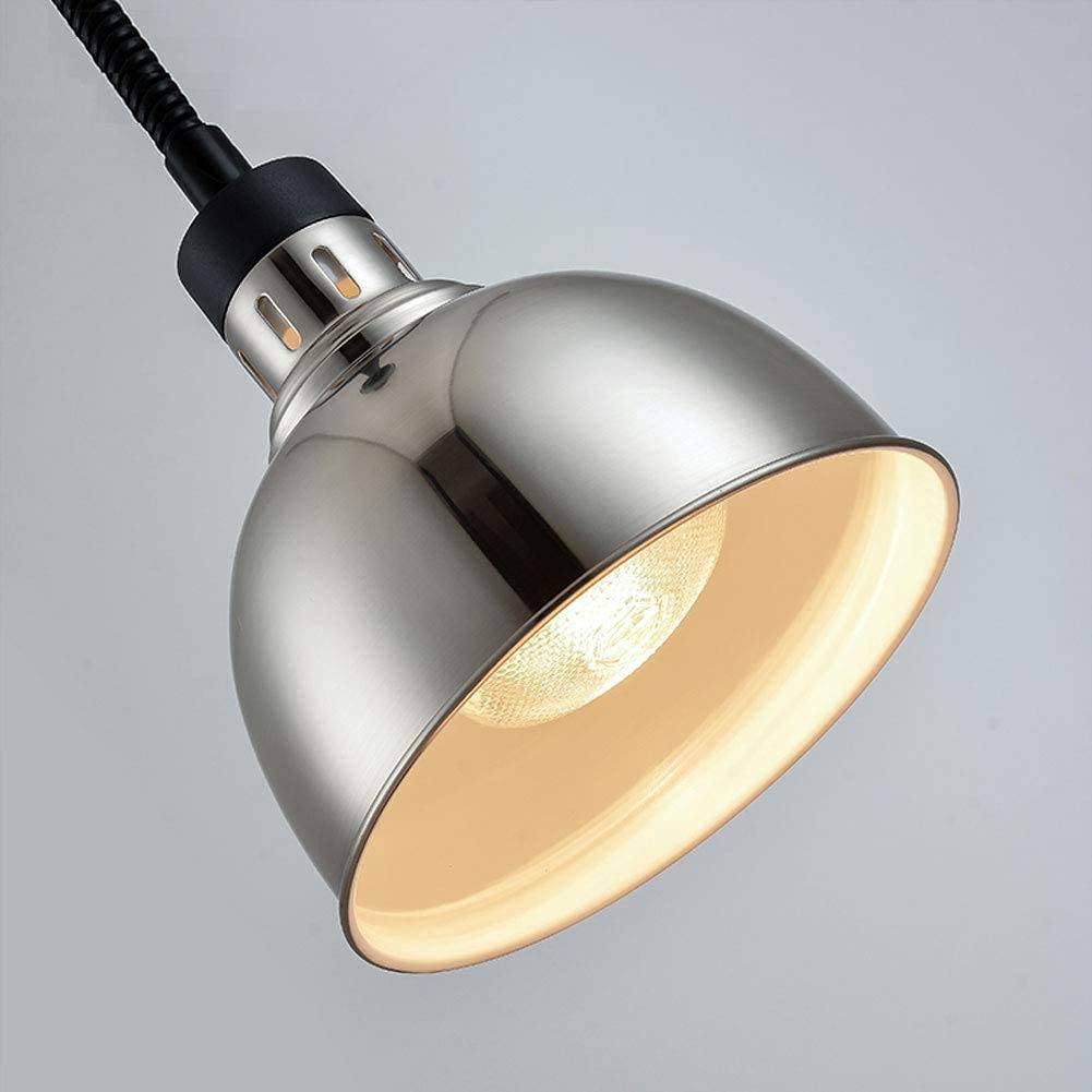 Lampa grzewcza do podgrzewania potraw Pizza Bufet Krótka lampa grzewcza do pizzy Regulowana długość 75-165 cm 25 cm Duży abażur Lampa grzewcza Pojedyncza Lampa grzewcza Żywność