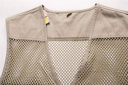 Daoba Sommer Outdoor Sport Weste Mesh Atmungsaktiv Safari Weste Mit Vielen Taschen Für Jagd Angeln Camping