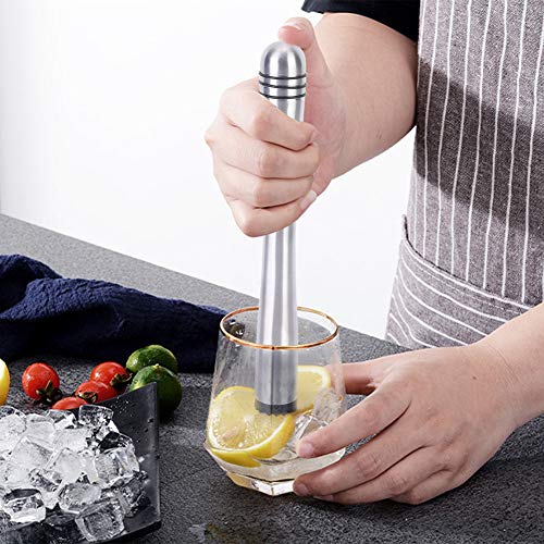 Roestvrijstalen ijsbreekstaaf, antislip Cocktail Muddler-drankmixer voor thuisbargebruik - Afbeelding 8
