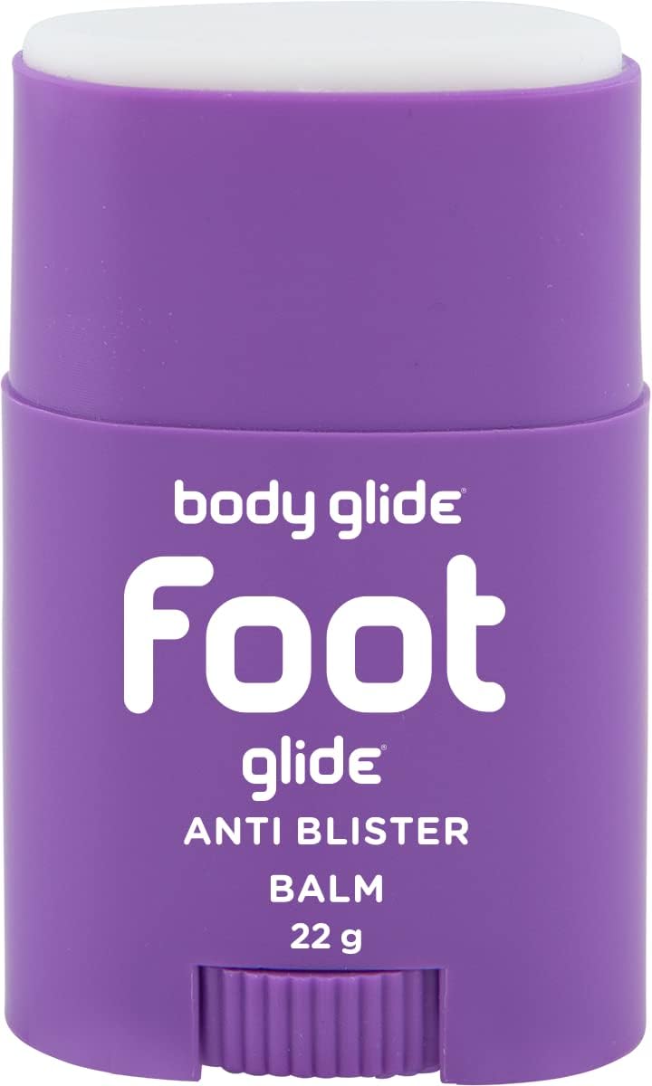Body Glide Foot Glide Anti Blister Balm; blister prevention for shoes, cleats, sandals, boots, high heels, cleats, socks, and sandals. Use on toes, heel, ankle, arch, sole and ball of foot - 22g