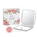 Jerrybox Compact Cosmetic Mirror Pocket Makeup Mirror with 10× Magnification, Handheld Makeup Mirror for Travel