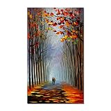 ZIORO Decoration Murale Imprimer Toile Peinture Walk On The Street Painting Print On Canvas Nordic Poster Murale Art Image For Home Decoration Ation Decoration 45x65cm