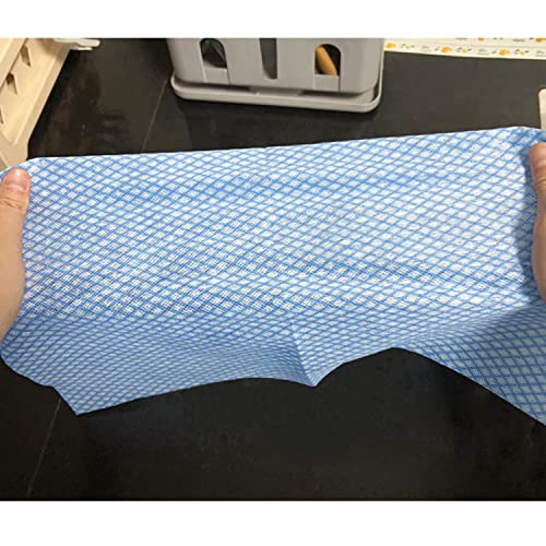 Peachicha Reusable Cleaning Cloth Dish Cloth,Cleaning Towels,Handi Wipes, Multi-Purpose Heavy Duty Towels, Domestic Cleaning Wipes,100 Count/Pack，Blue #TOP2