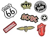 Durchschnittsgröße: ca. 8 x 4 cm dekorieren Sie Ihre T-Shirts, Jeans, Jacken und mehr.