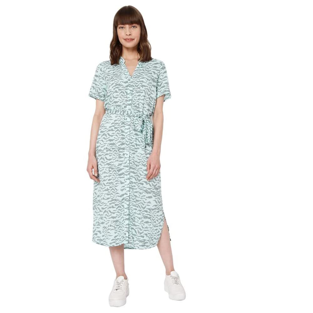 VERO MODA Women's Vmvica S/S Shirt Dress Ga AOP