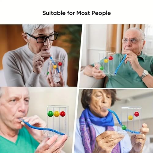 Image of Aika 3 Ball Spirometer Lung Exerciser | Incentive Spirometer for Adults | Breathing Exercise Machine for Lung Capacity | Respirometer for Deep Breathing, COPD, Recovery & Respiratory Training
