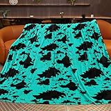 Manta verde azulado para cama tamaño King, regalos acogedores para mujeres y hombres