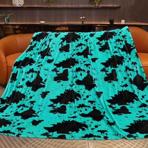 Image of Teal Throw Blanket for Bed King Size, Extra Large Soft Warm Turquoise King Fleece Throw Blanket for Bedroom Livingroom,Cozy Gifts for Women Men 90x108inches