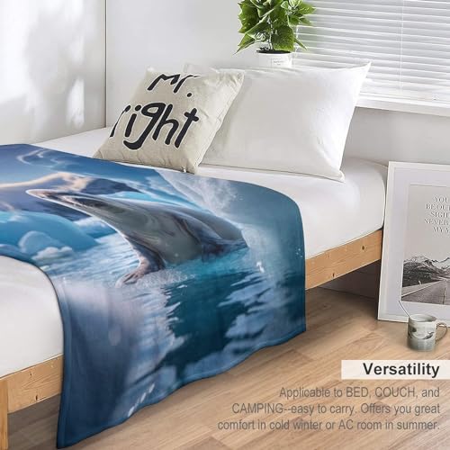 Couverture Polaire en Flanelle Imprimé Phoque 140x180cm - 7